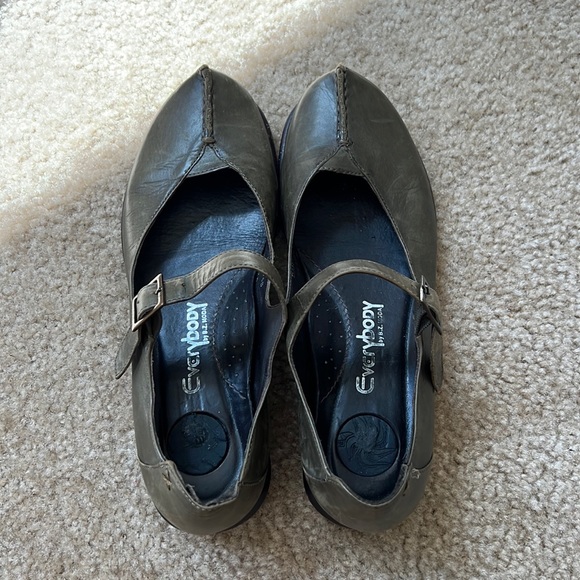 EVERYBODY By BZ MODA Green Leather Dante 36.5 - Picture 6 of 10